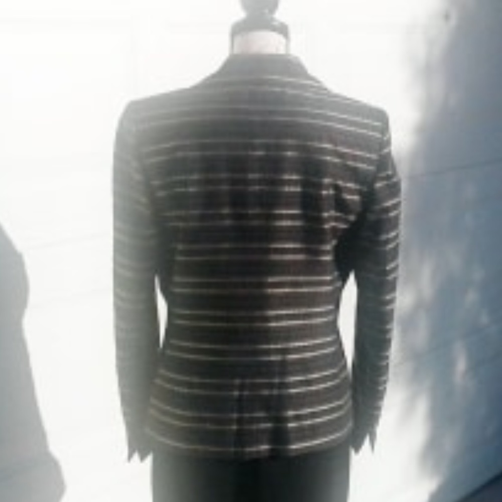 Euc Patchwork Ribbon Jacket/Blazer Size 8 - image 7